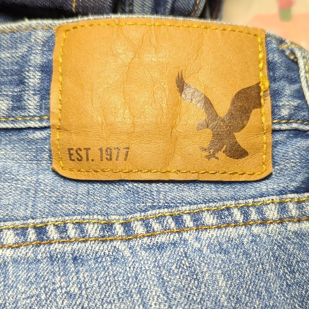 American Eagle Slim Straight Jeans Medium Wash 100% Cotton Men's Size 32x30